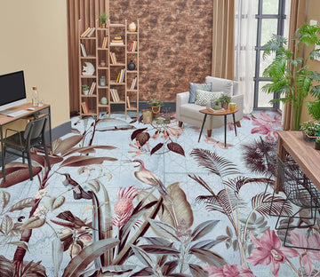 3D Jungle Bird 10054 Andrea Haase Floor Mural