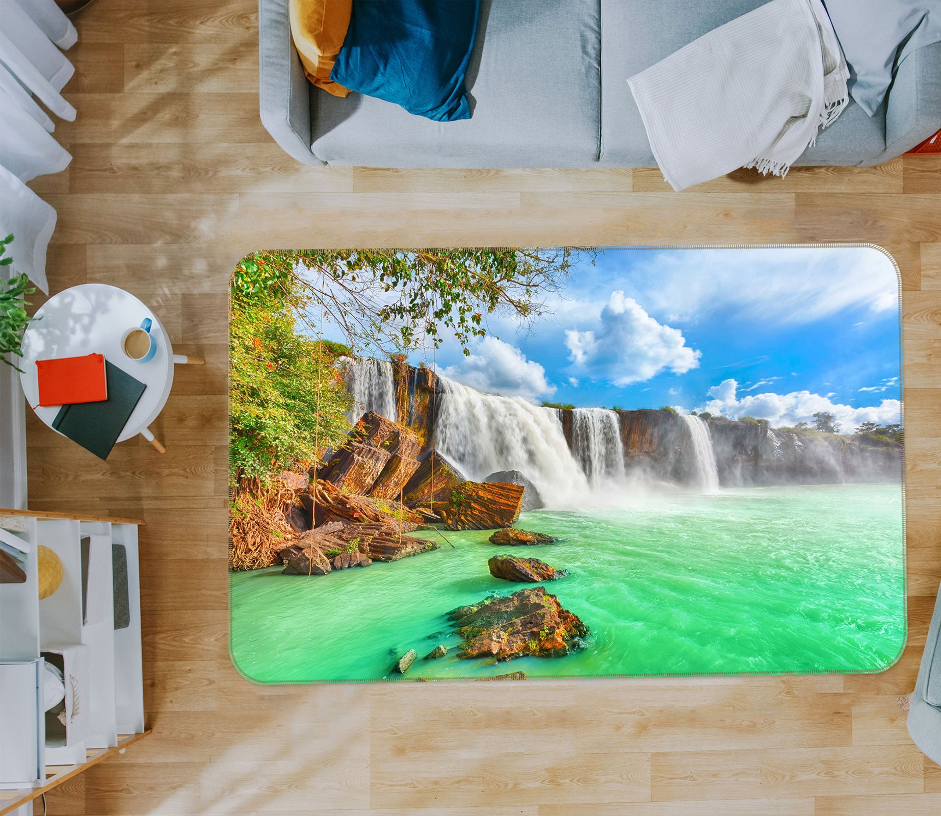 3D Waterfall 76245 Non Slip Rug Mat