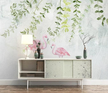 3D Green Leaf 1656 Wall Murals Wallpaper AJ Wallpaper 2 
