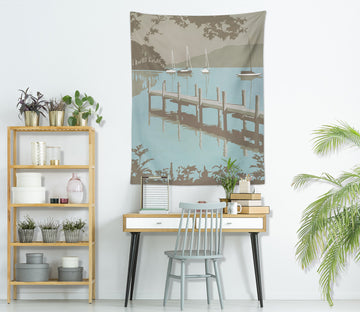 3D Pier Sea 5396 Steve Read Tapestry Hanging Cloth Hang