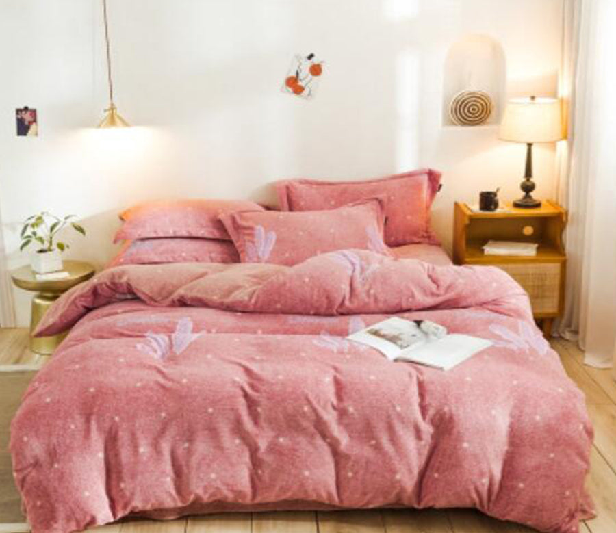 3D Pink 20098 Bed Pillowcases Quilt