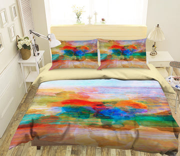 3D Red Texture 1035 Michael Tienhaara Bedding Bed Pillowcases Quilt