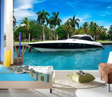 3D Luxury Yachts 236 Vehicle Wall Murals