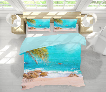3D Seaside 59102 Bed Pillowcases Quilt
