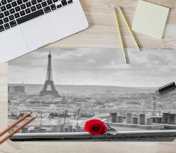 3D Eiffel Tower Rose 12403 Assaf Frank Desk Mat