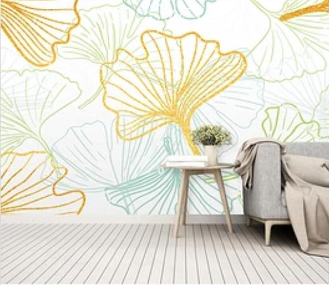 3D Colored Leaves 483 Wall Murals Wallpaper AJ Wallpaper 2 