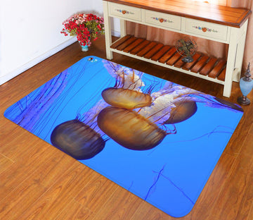 3D Jellyfish 7469 Non Slip Rug Mat Mat AJ Creativity Home 