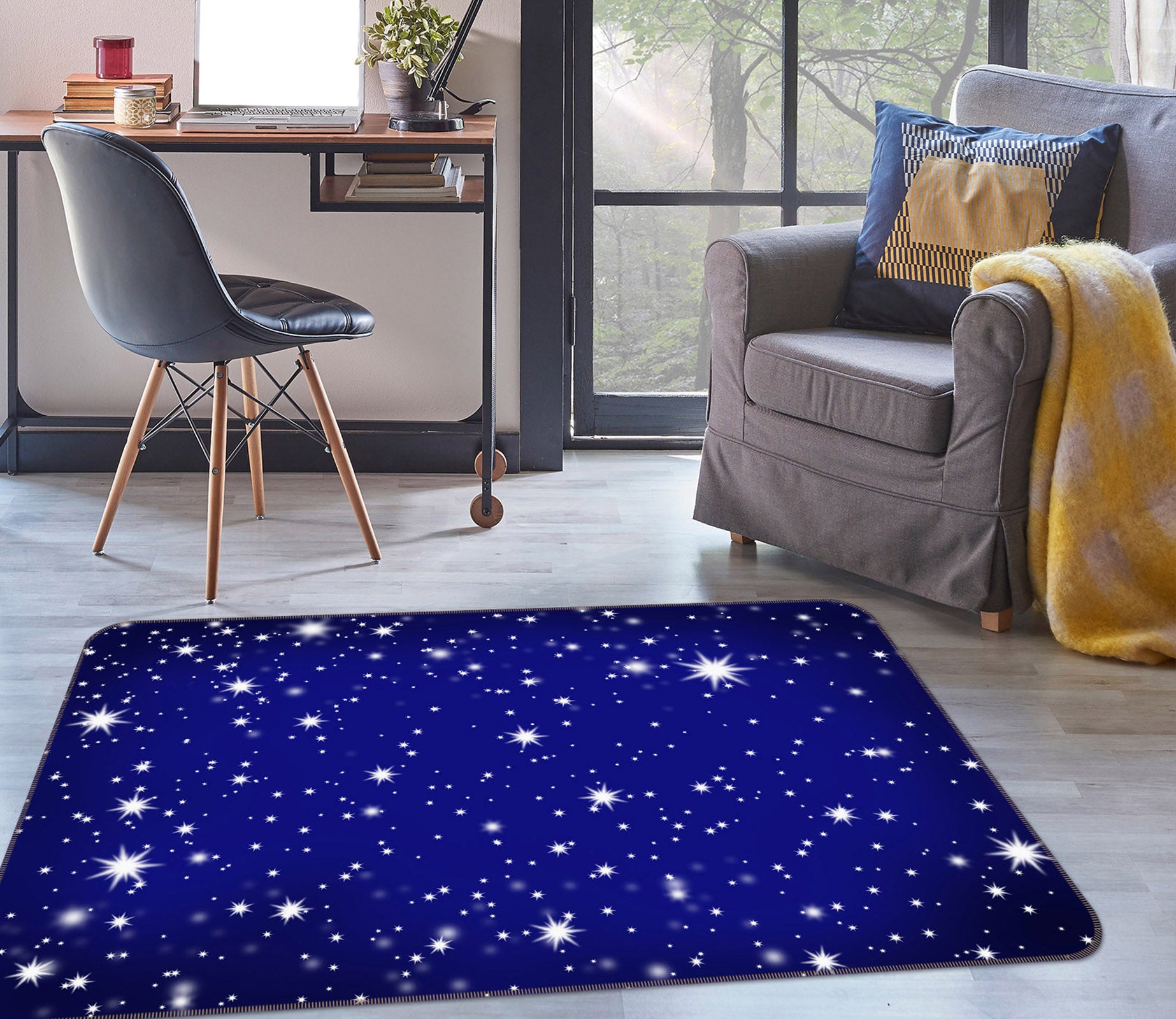 3D Starry sky 31144 Non Slip Rug Mat