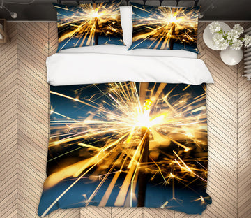 3D Fireworks 51054 Christmas Quilt Duvet Cover Xmas Bed Pillowcases