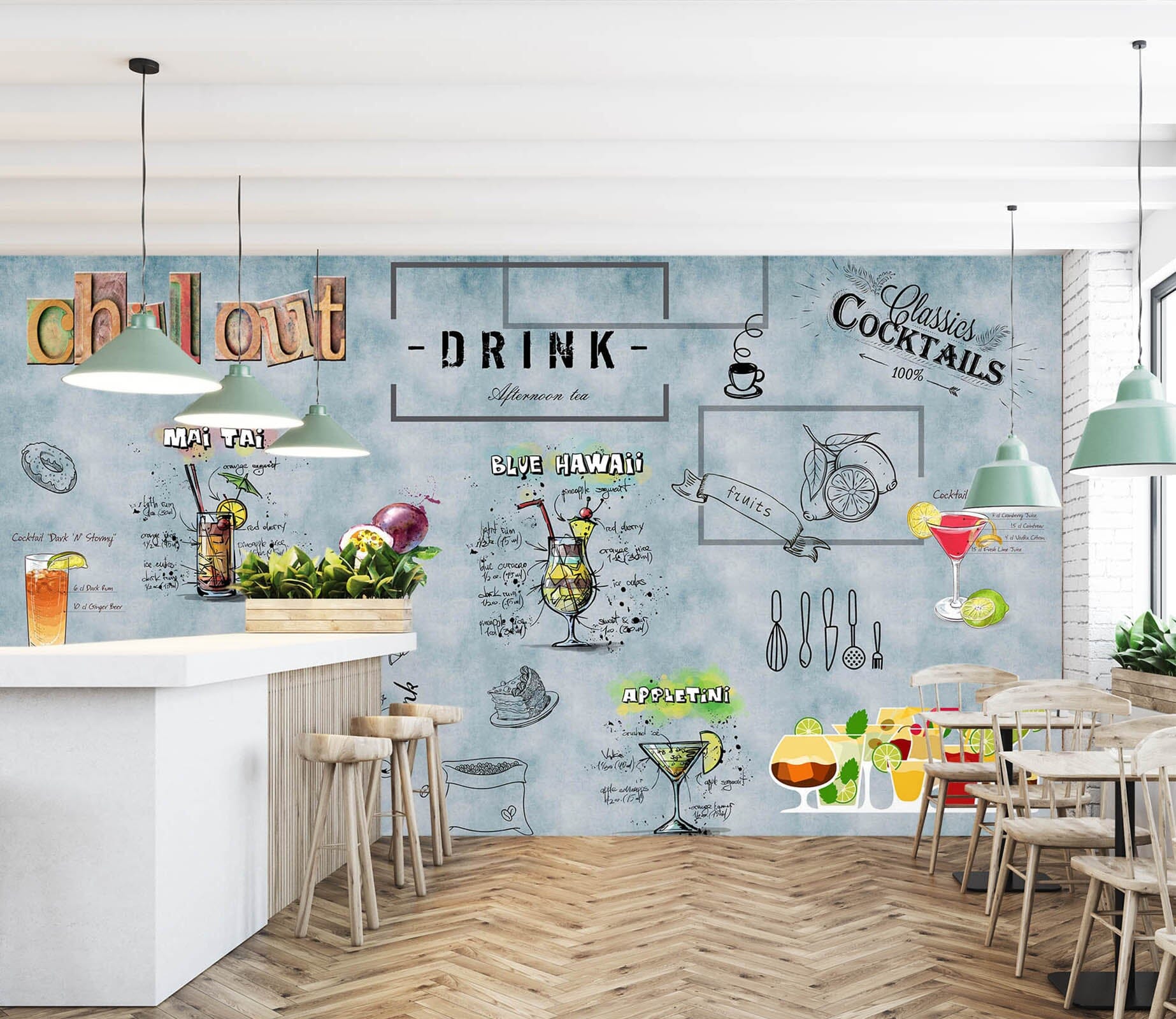 3D Color Juice 3024 Wall Murals Wallpaper AJ Wallpaper 2 