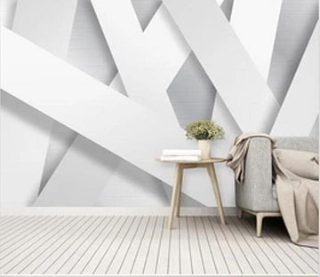 3D White Geometry 2107 Wall Murals Wallpaper AJ Wallpaper 2 