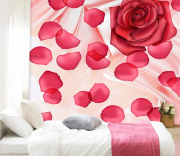 3D Pink Rose 1701 Wall Murals Wallpaper AJ Wallpaper 2 