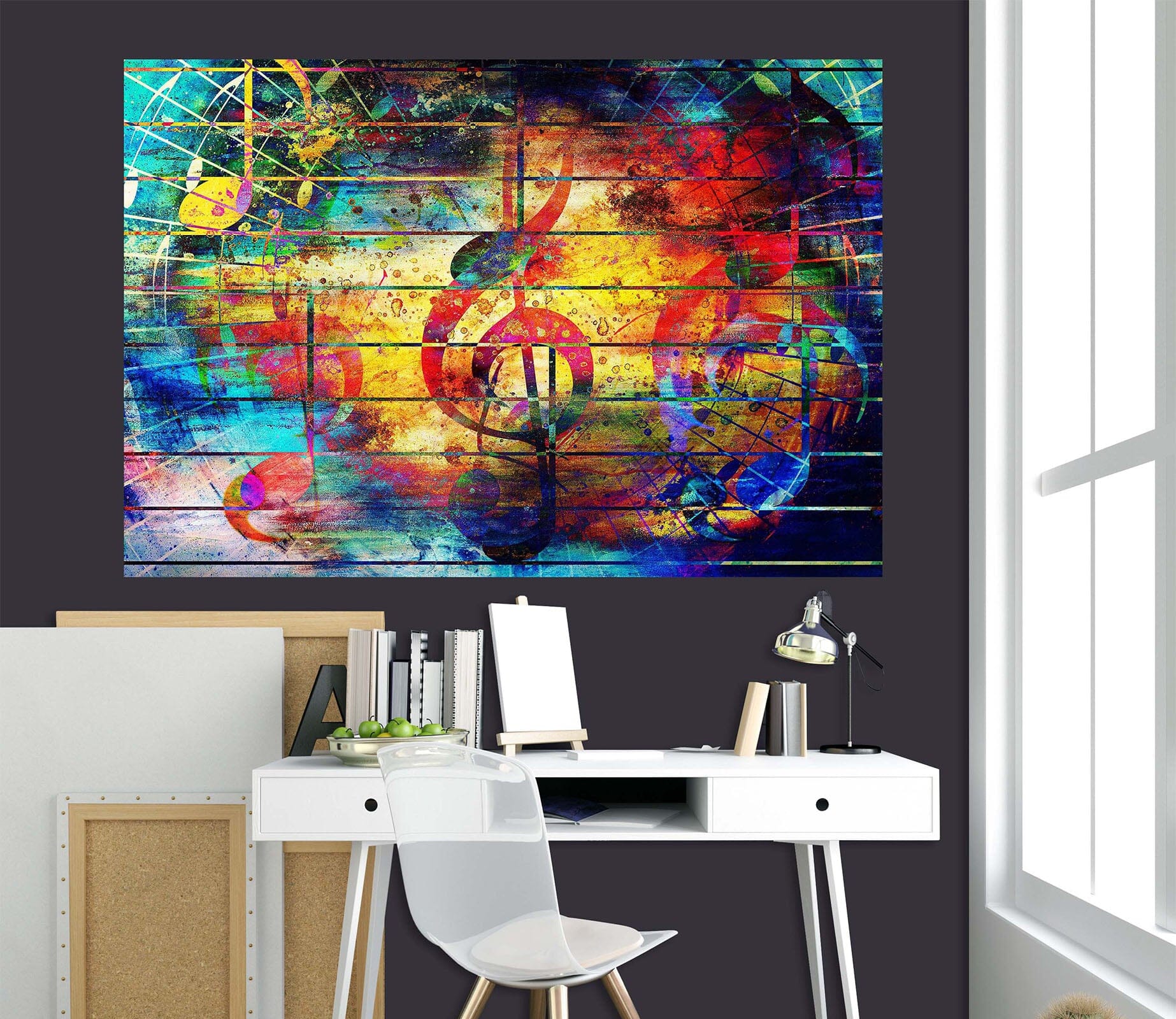 3D Red Note Pattern 1037 Wall Sticker Wallpaper AJ Wallpaper 2 