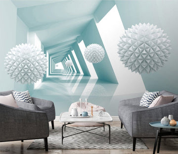 Customise order3D WHITE BALL 043 WALL MURALS AJ Wallpaper 