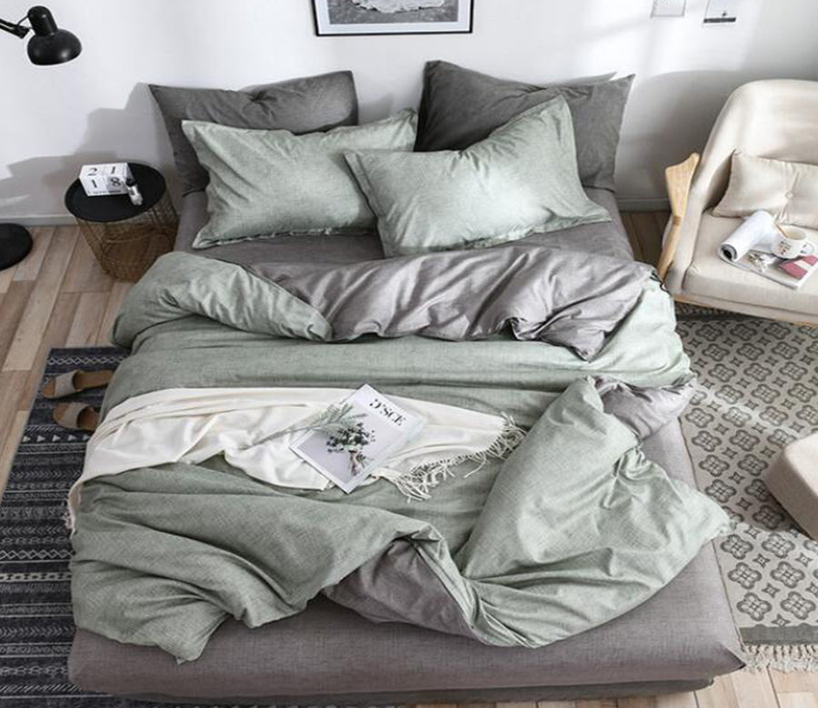 3D Gray Green 2173 Bed Pillowcases Quilt