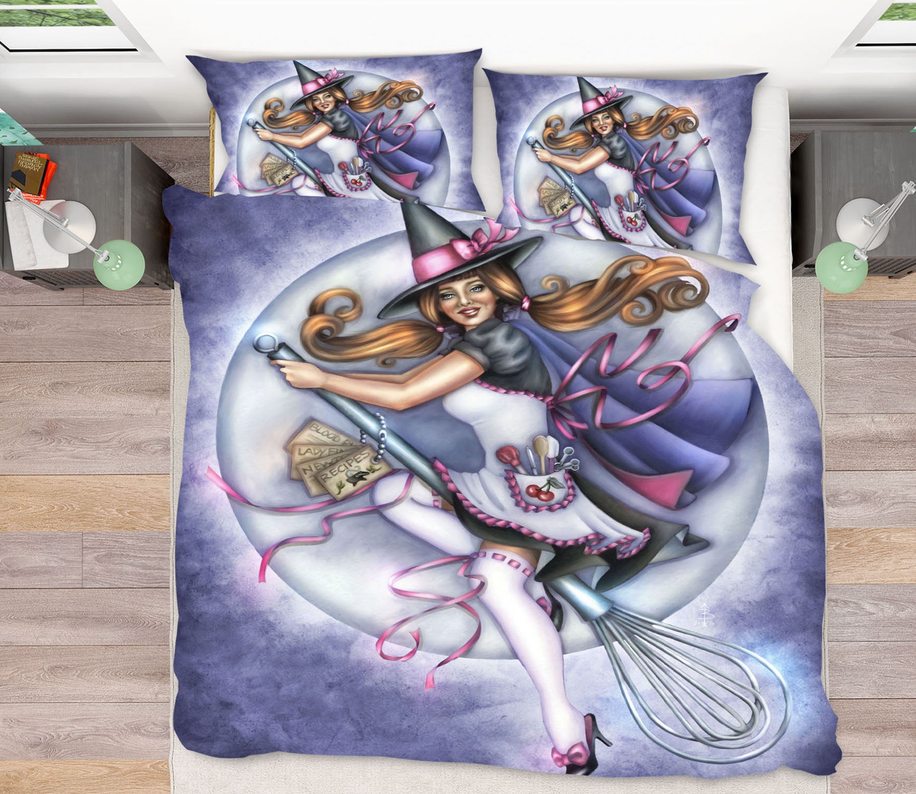 3D Magic Girl 8853 Brigid Ashwood Bedding Bed Pillowcases Quilt Cover Duvet Cover