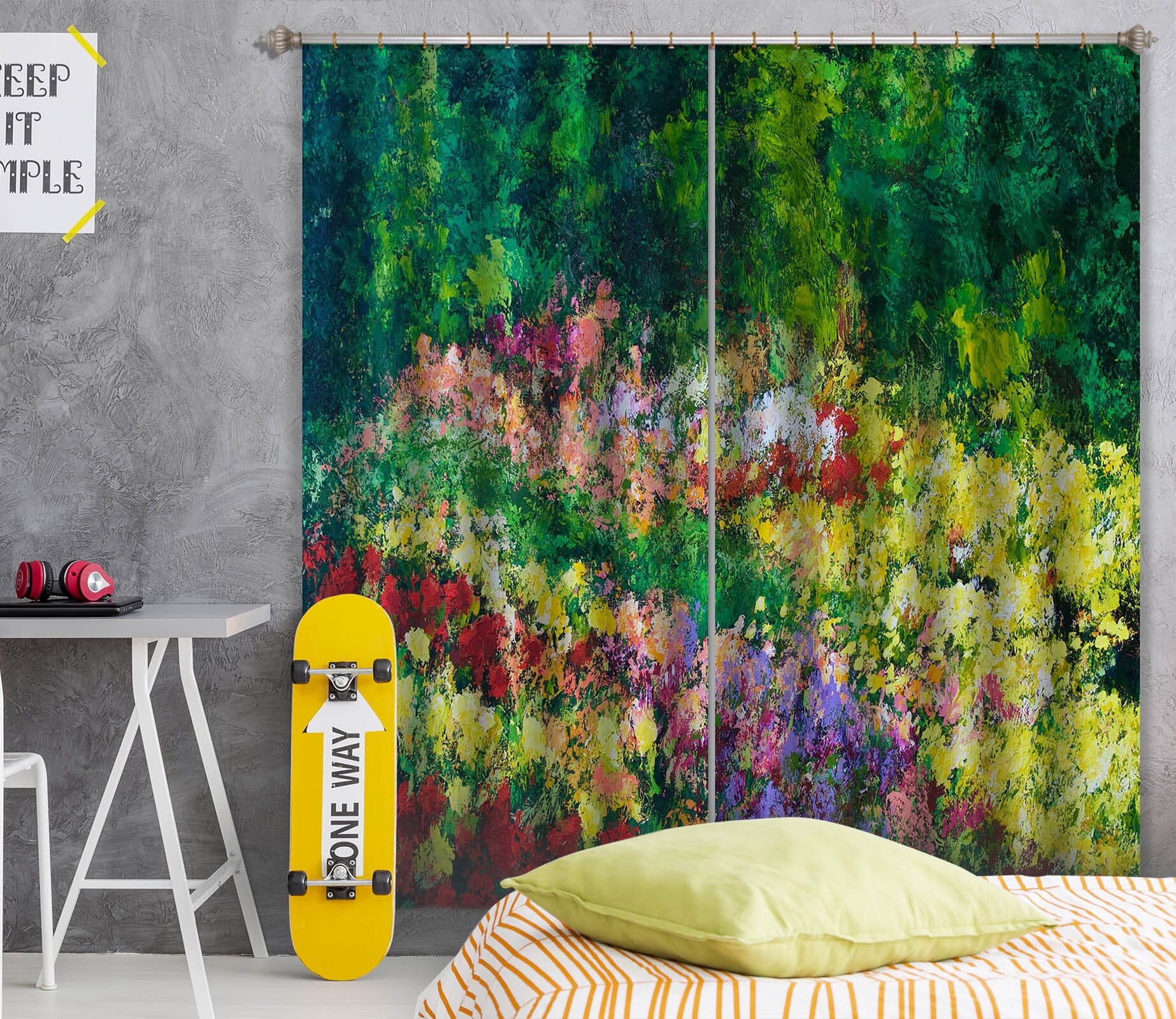 3D Forest Garden 192 Allan P. Friedlander Curtain Curtains Drapes Curtains AJ Creativity Home 
