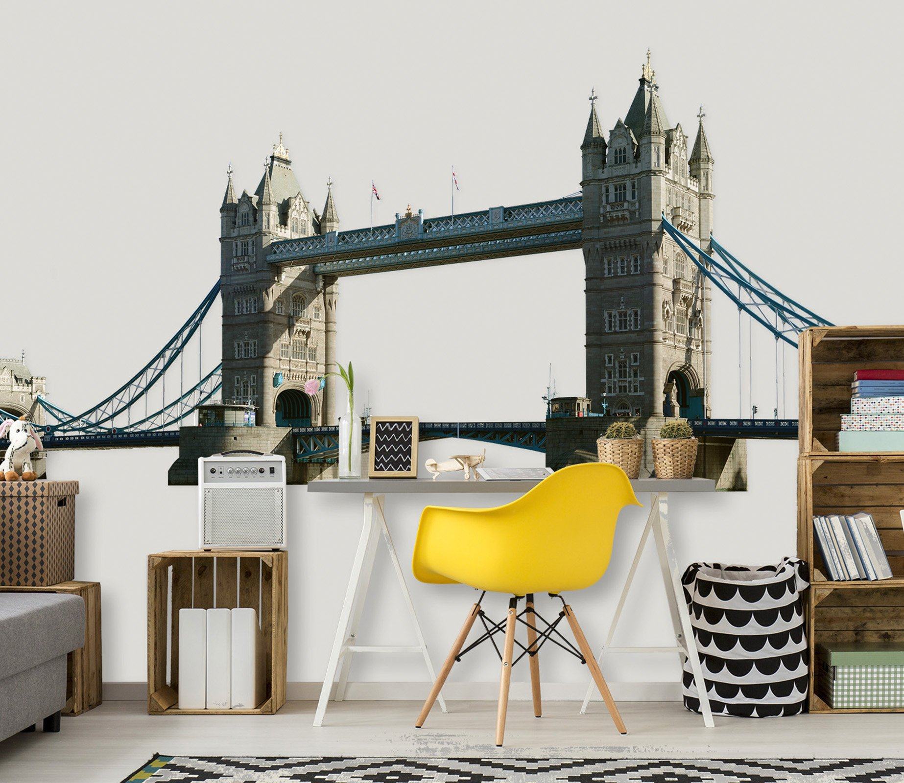 3D Bridge 0237 Wall Stickers Wallpaper AJ Wallpaper 