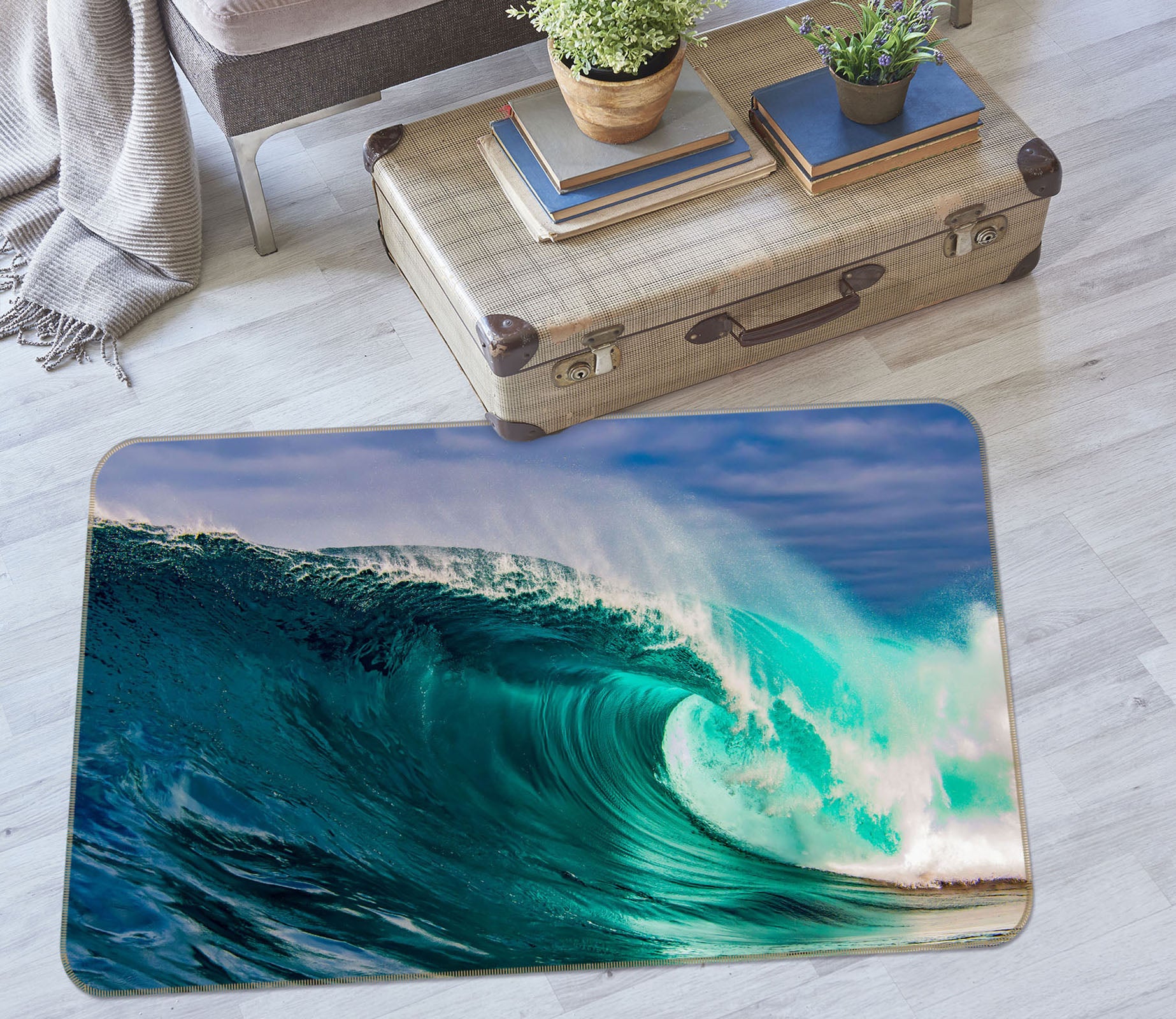 3D Waves 34160 Non Slip Rug Mat