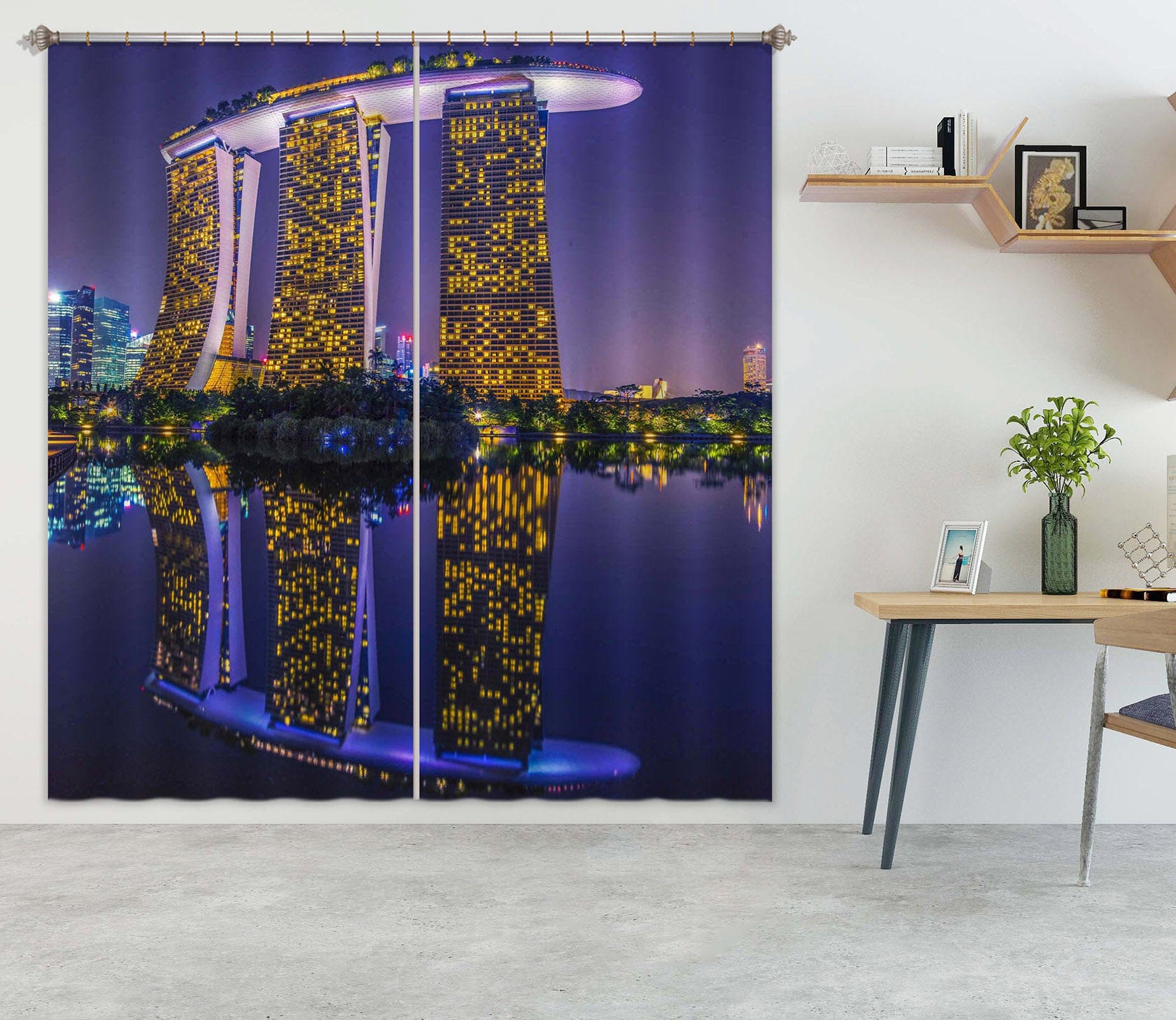 3D Glittering Stars 085 Marco Carmassi Curtain Curtains Drapes Curtains AJ Creativity Home 