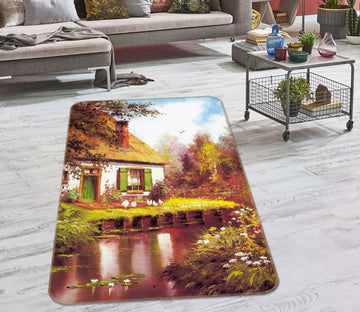 3D Houses 33193 Non Slip Rug Mat