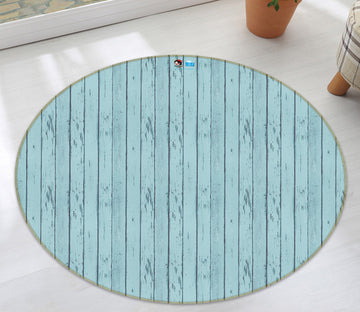 3D Blue Board 74043 Round Non Slip Rug Mat