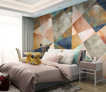 3D Color Triangle WG054 Wall Murals Wallpaper AJ Wallpaper 2 
