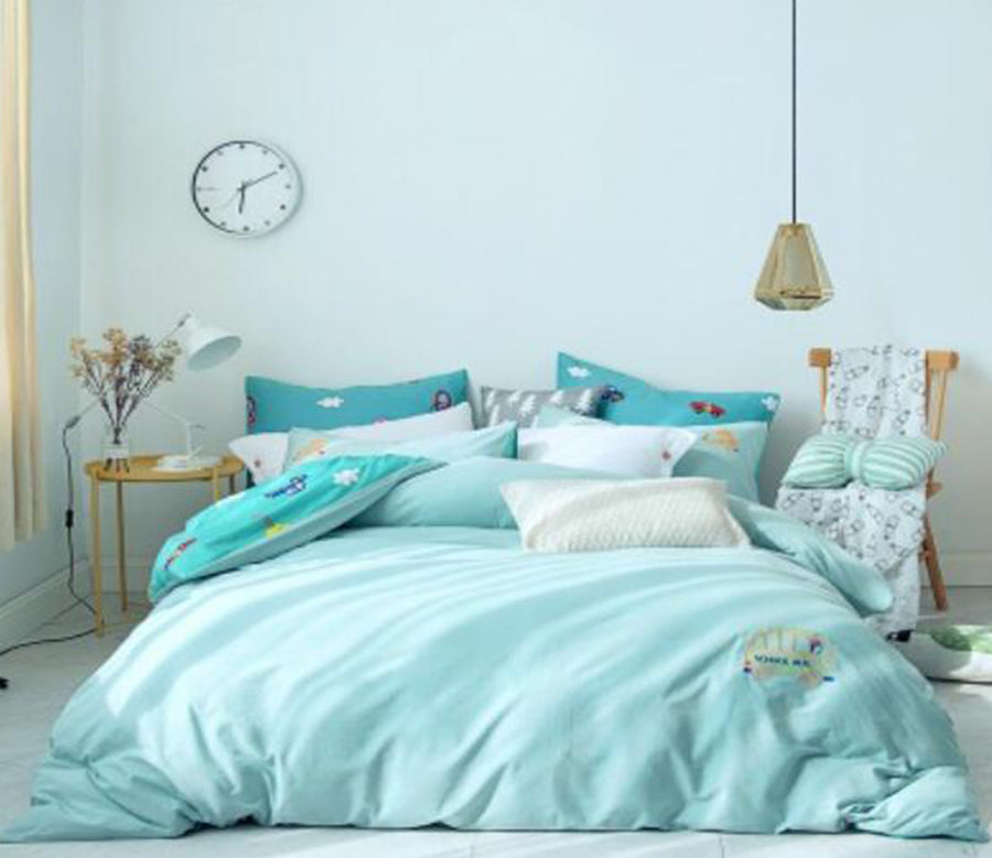 3D Water Blue 20268 Bed Pillowcases Quilt