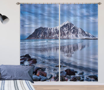 3D Snow Mountain 110 Marco Carmassi Curtain Curtains Drapes Curtains AJ Creativity Home 