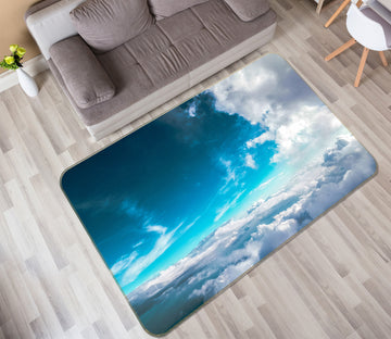 3D Sky White Clouds 65108 Non Slip Rug Mat