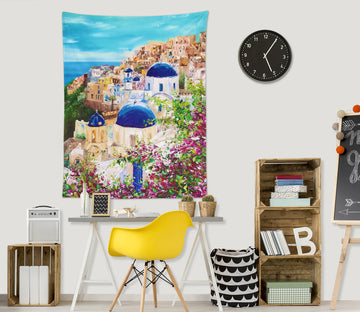 3D Coast City 3714 Skromova Marina Tapestry Hanging Cloth Hang