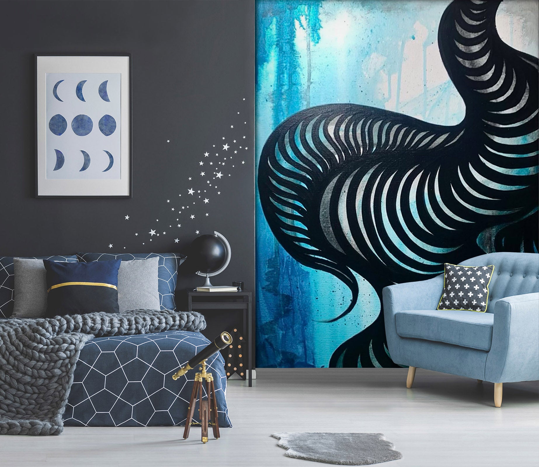 3D Watercolor Art 1287 Jacqueline Reynoso Wall Mural Wall Murals