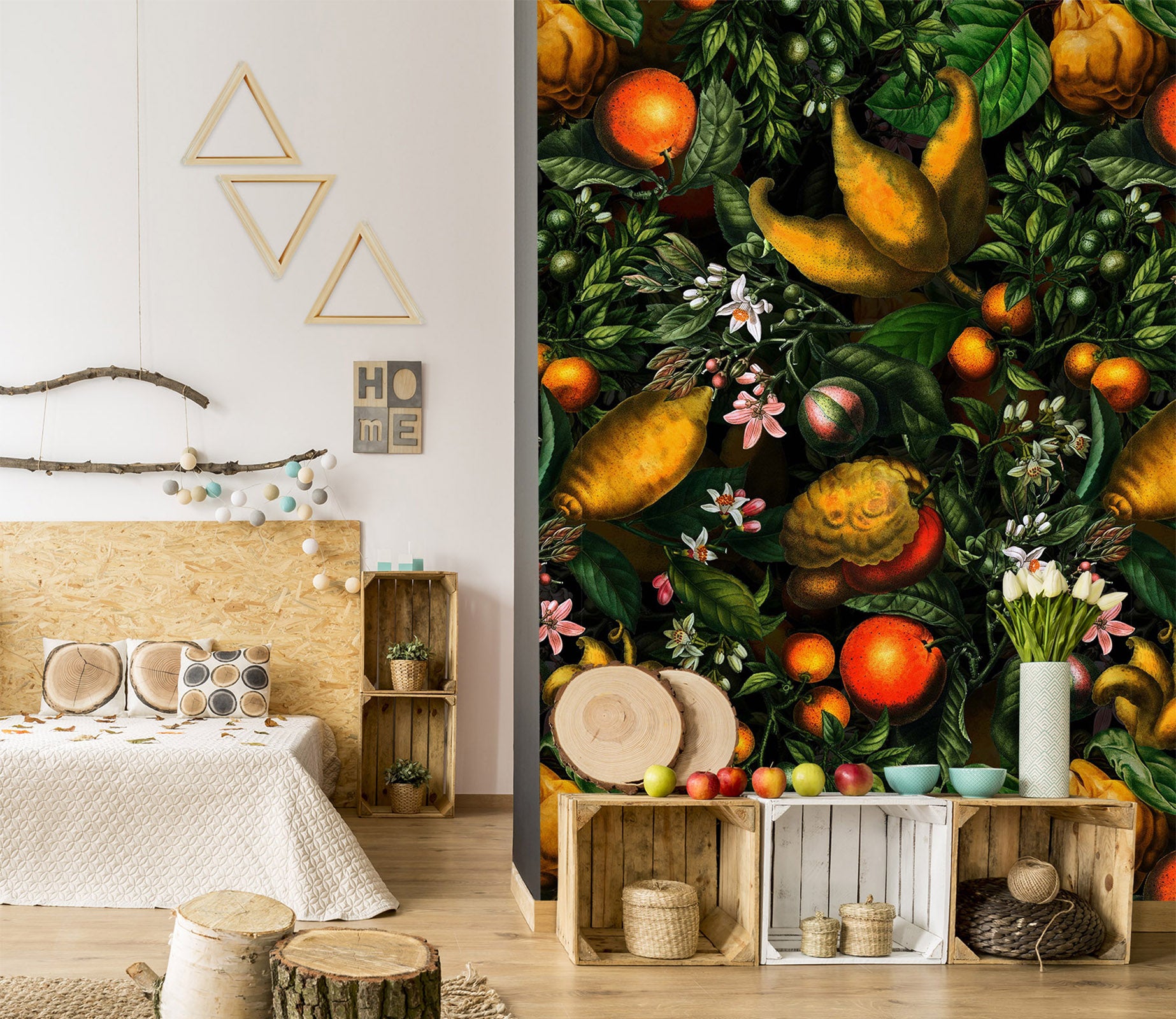 3D Golden Fruit 181 Uta Naumann Wall Mural Wall Murals