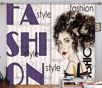 3D Fashion Girl 120 Curtains Drapes Wallpaper AJ Wallpaper 