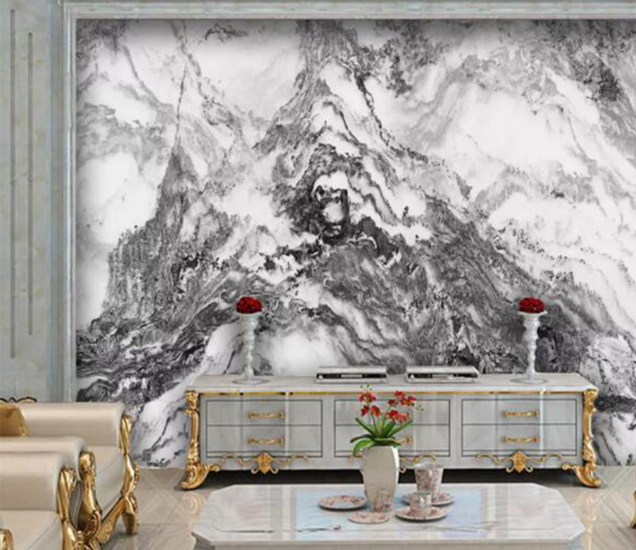 3D Black Pattern WC1043 Wall Murals