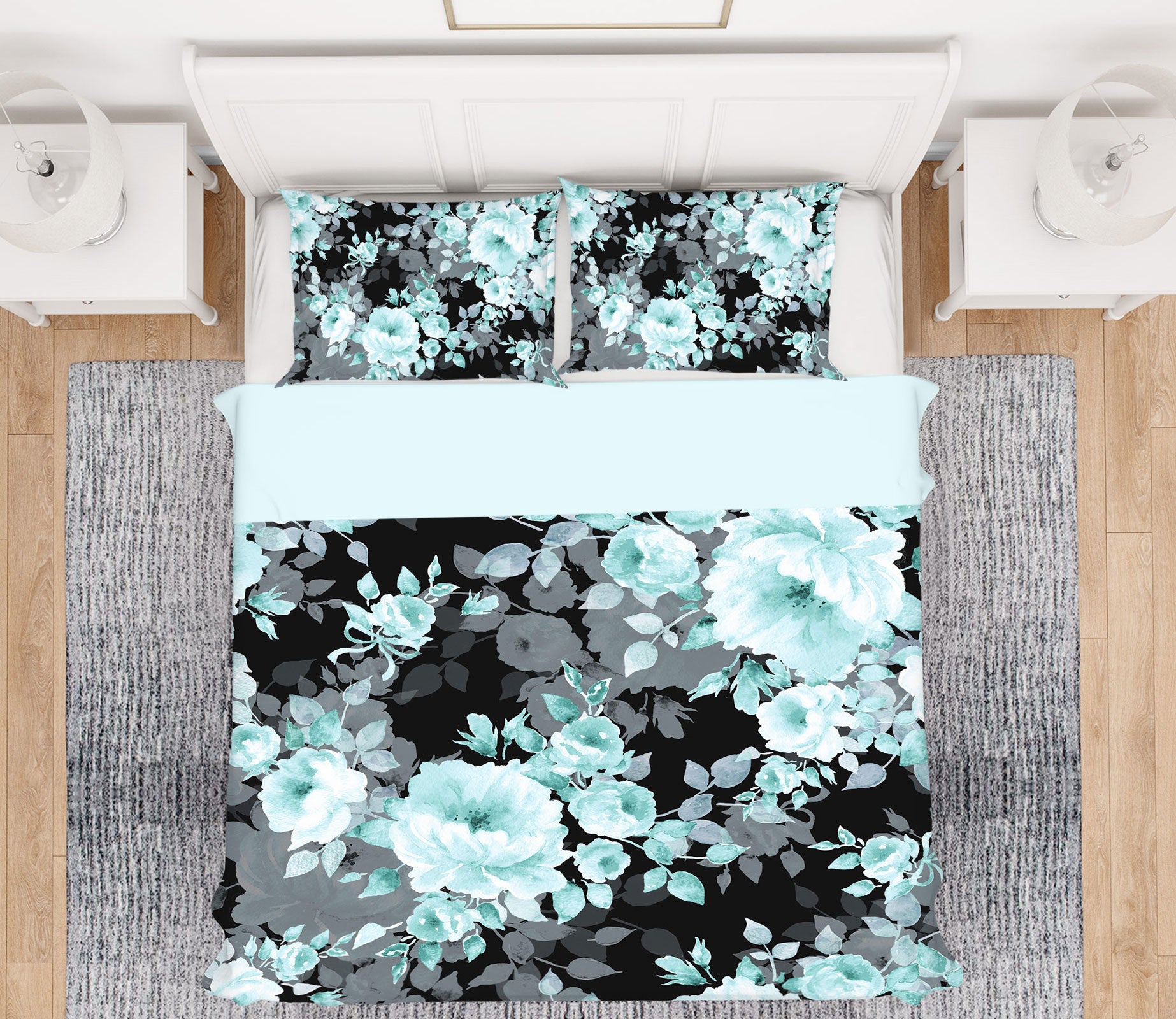 3D Flowers 13226 Bed Pillowcases Quilt