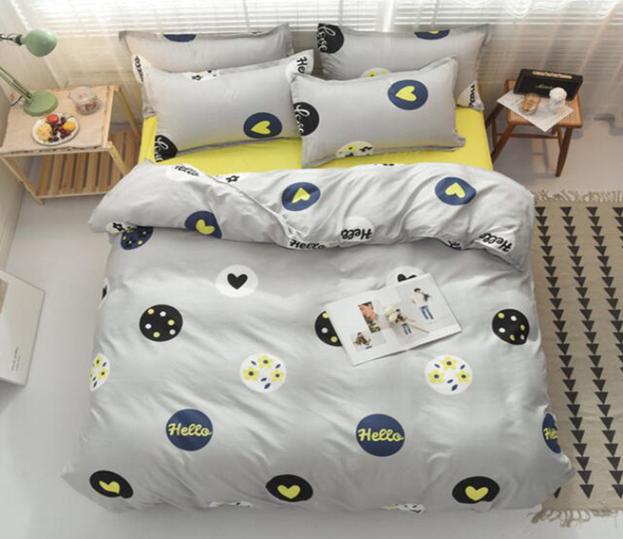 3D Black Circle 2190 Bed Pillowcases Quilt