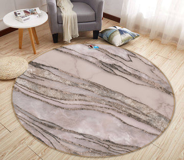 3D Brown Texture 83056 Andrea haase Rug Round Non Slip Rug Mat