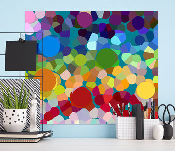 3D Color Hexagon Pattern 70132 Shandra Smith Wall Sticker