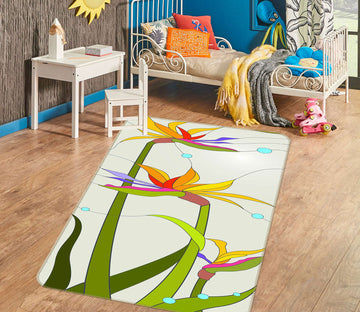 3D Flowers 33042 Non Slip Rug Mat