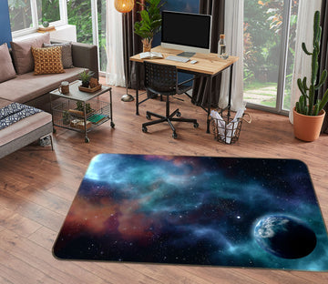 3D Starry Earth 29191 Non Slip Rug Mat