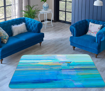 3D Blue Ink Paint 84007 Michael Tienhaara Rug Non Slip Rug Mat
