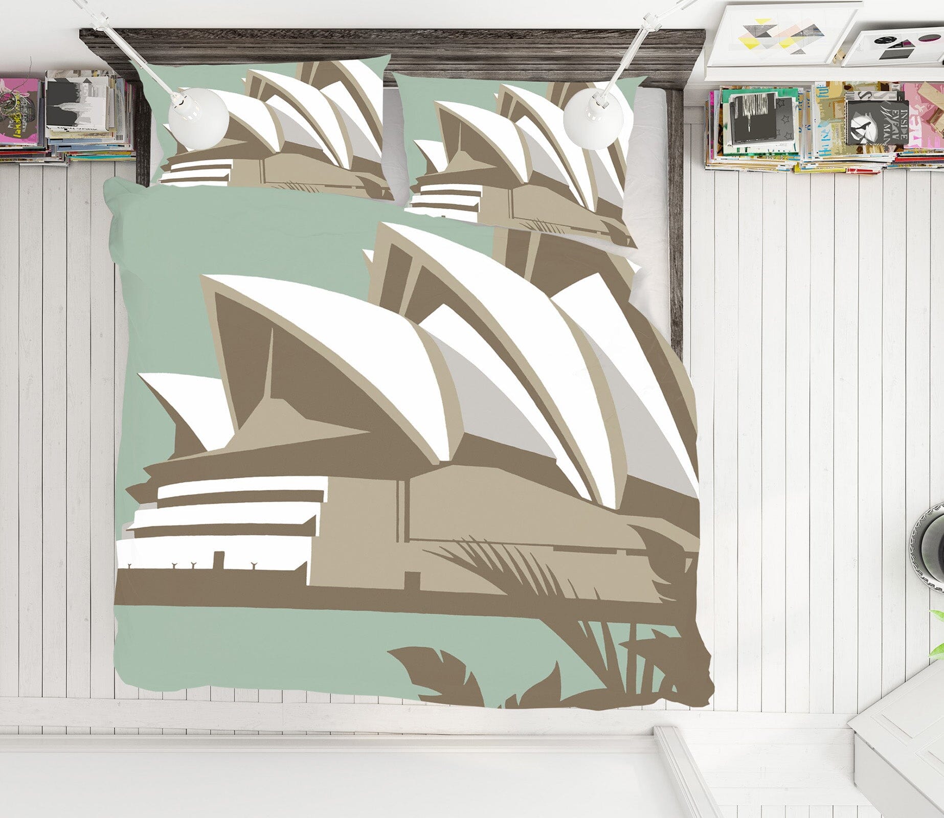3D Sydney Opera House 2073 Steve Read Bedding Bed Pillowcases Quilt Quiet Covers AJ Creativity Home 