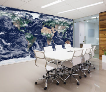 3D Raging Waves 2124 World Map Wall Murals Wallpaper AJ Wallpaper 2 