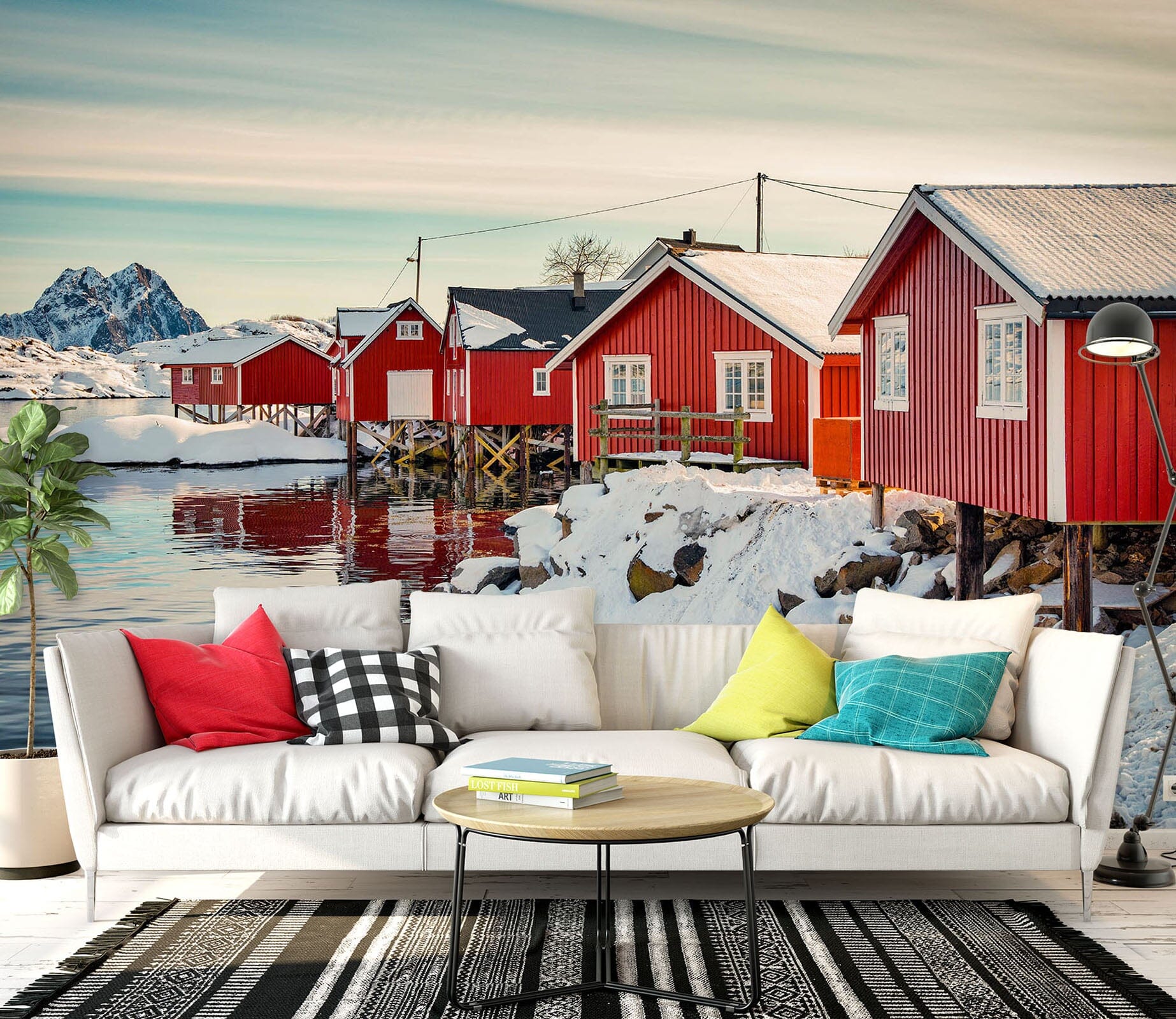 3D Red House 1401 Marco Carmassi Wall Mural Wall Murals Wallpaper AJ Wallpaper 2 