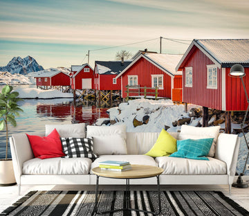 3D Red House 1401 Marco Carmassi Wall Mural Wall Murals Wallpaper AJ Wallpaper 2 