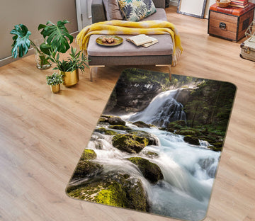 3D Rapids Waterfall 26139 Non Slip Rug Mat