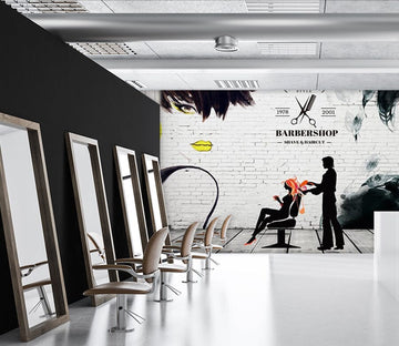 3D Customer Haircut 1528 Wall Murals Wallpaper AJ Wallpaper 2 