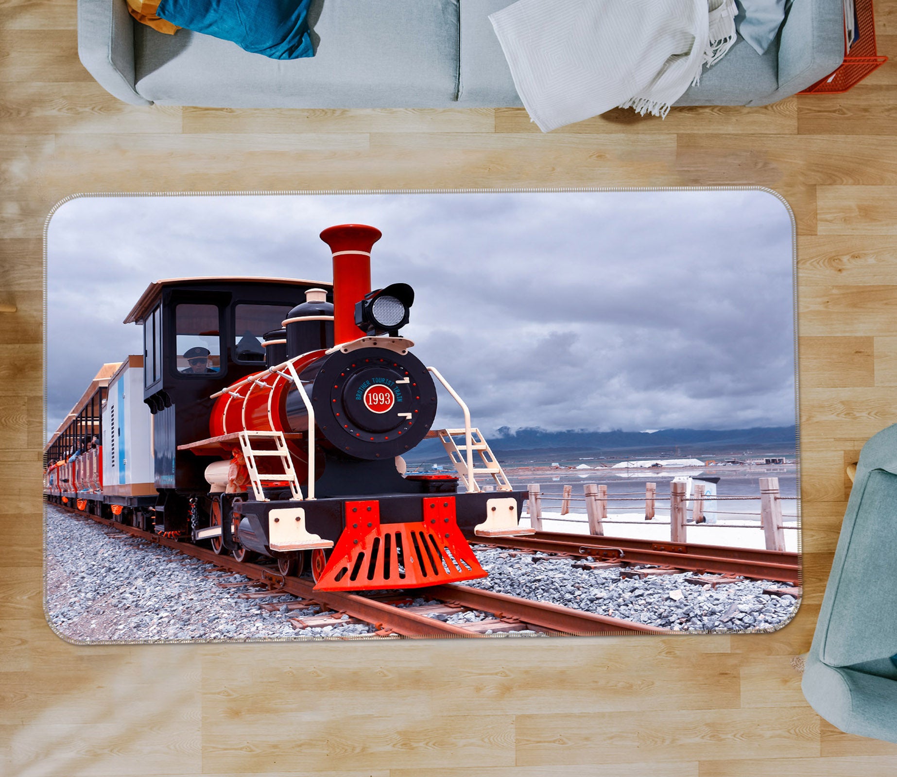 3D Train 42034 Vehicle Non Slip Rug Mat