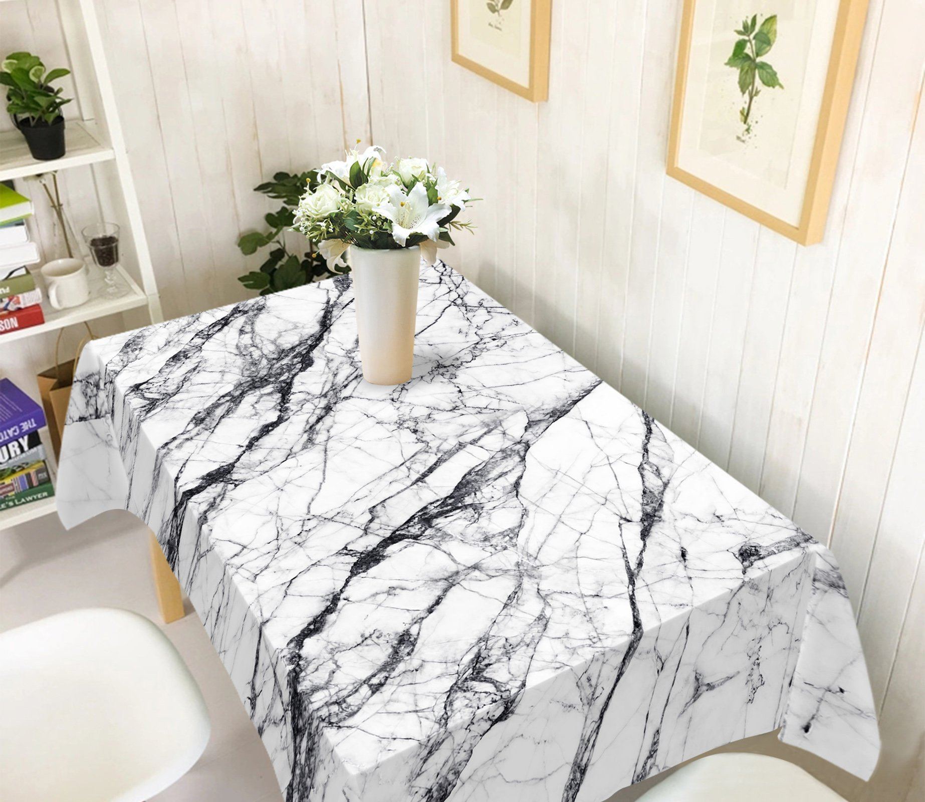 3D Irregular Line Black 42 Tablecloths Wallpaper AJ Wallpaper 